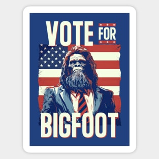 Vote For Bigfoot Sasquatch for President 2024 Election Sticker